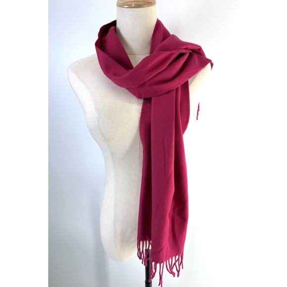 Women's V Fraas Cashmink Made in Germany Super Soft Pink Scarf - Picture 1 of 5